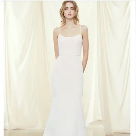 Amsale White Maxi Dress - Picture 1 of 5